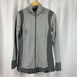 Eddie Bauer Medium Outdoor Stripe Zip Track Jacket Buttery Soft Fall Winter